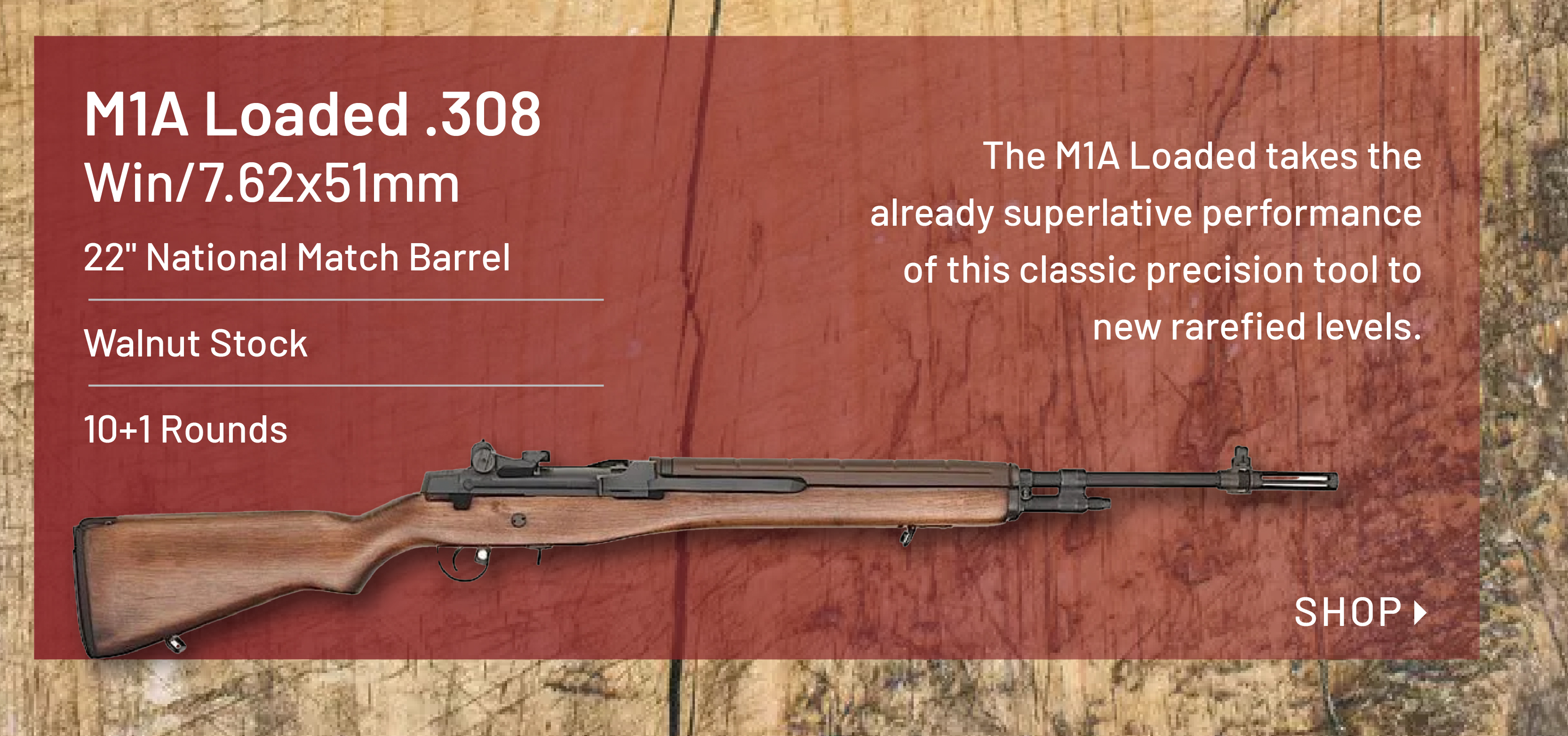 Springfield Armory M1A Loaded .308 Winchester National Match Barrel